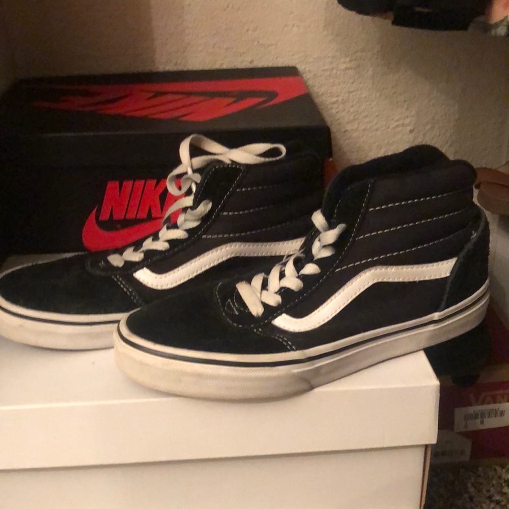USED WMNS VANS HIGH TOP OLD SKOOL 4.5 MENS